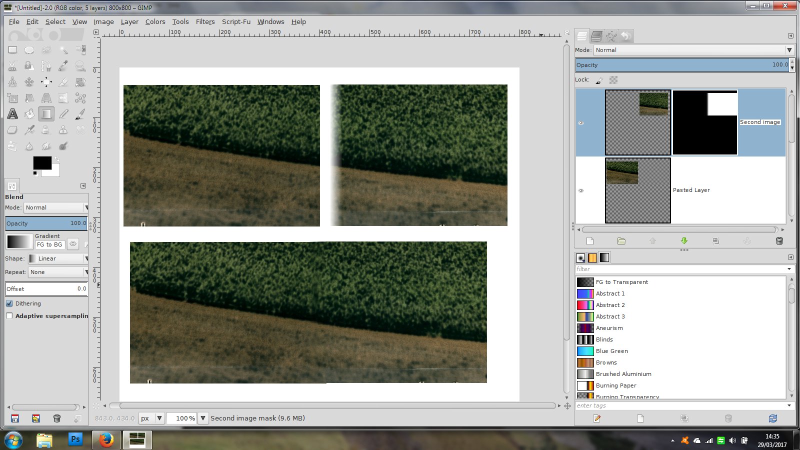 gimp Scanned Images Without Seam Graphic Design Stack