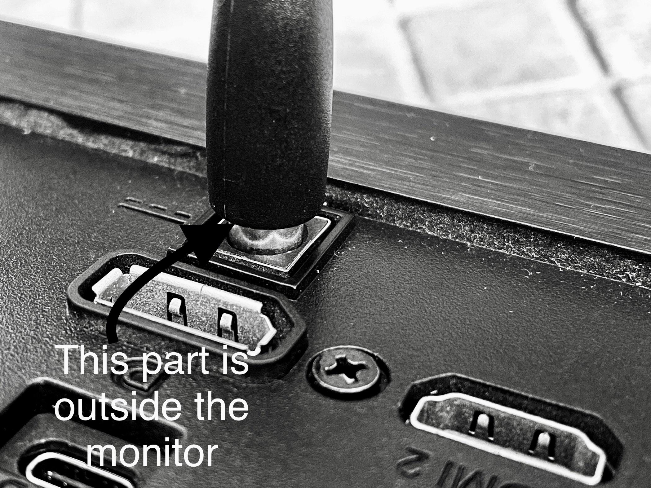 Is it okay that part of the power jack is outside the device? Super User