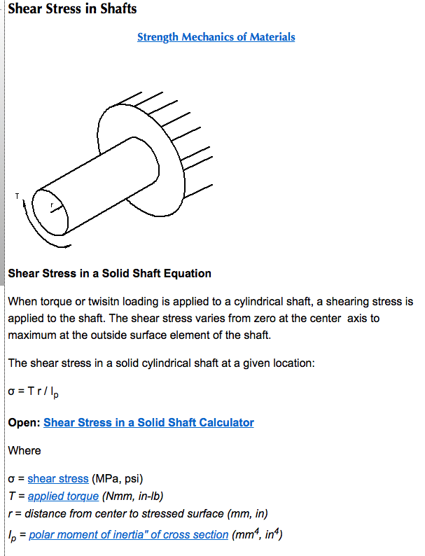 Maximum Shear Stress Formula slidesharetrick
