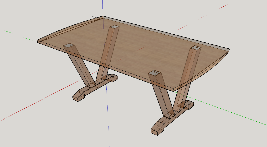 technique Will these table legs support this table? Woodworking