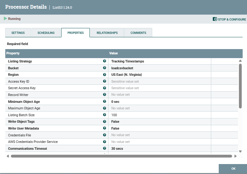 amazon web services NiFi unable to list bucket content using ListS3