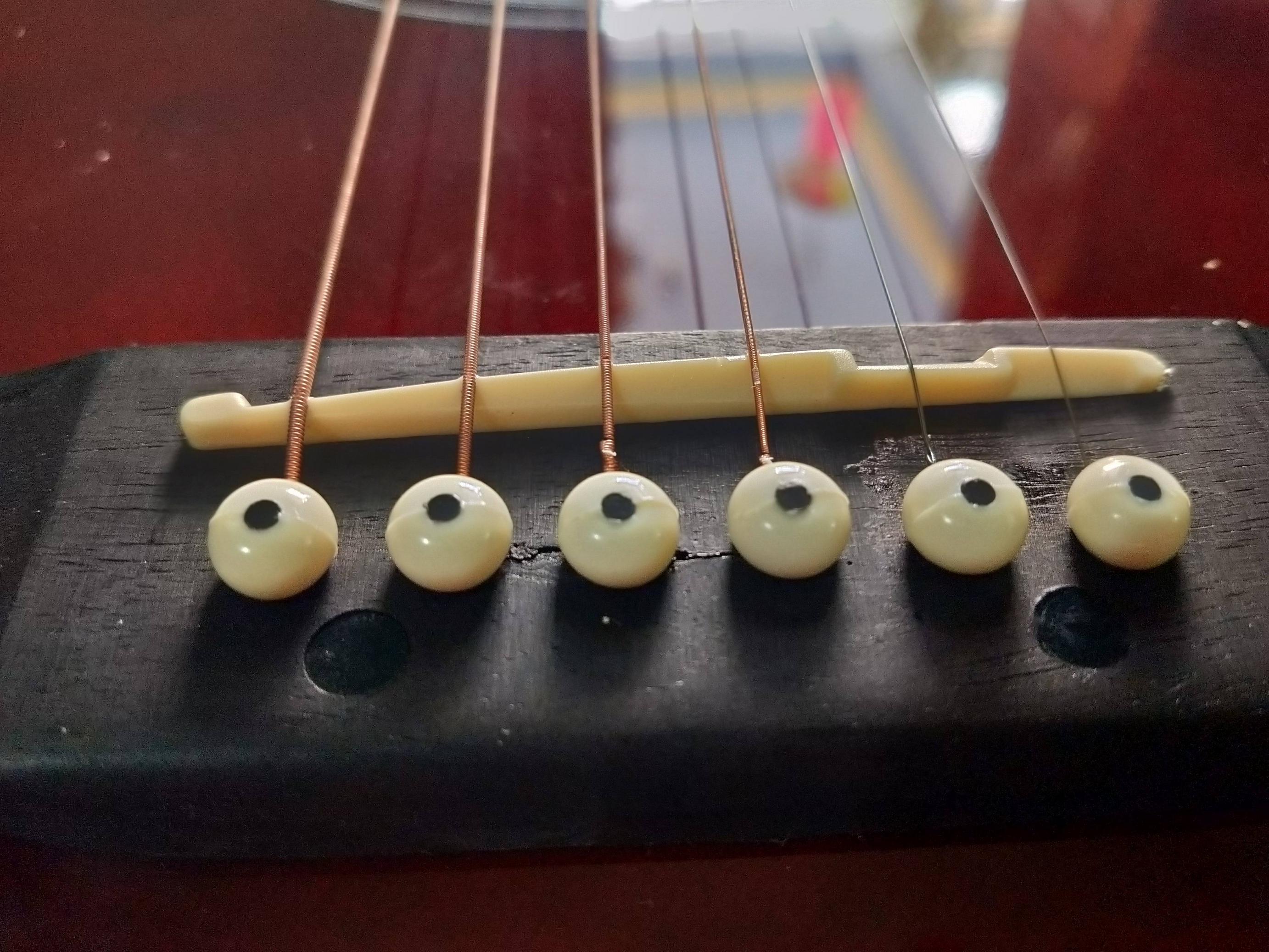 beginner My brand new acoustic guitar's bridge has crack? Music