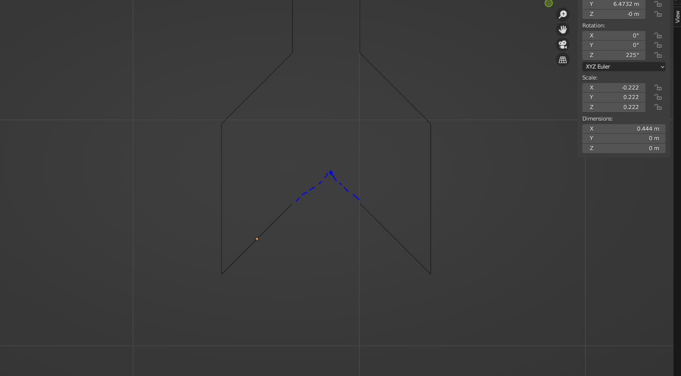 How to intersect two lines that are not touching Blender Stack Exchange