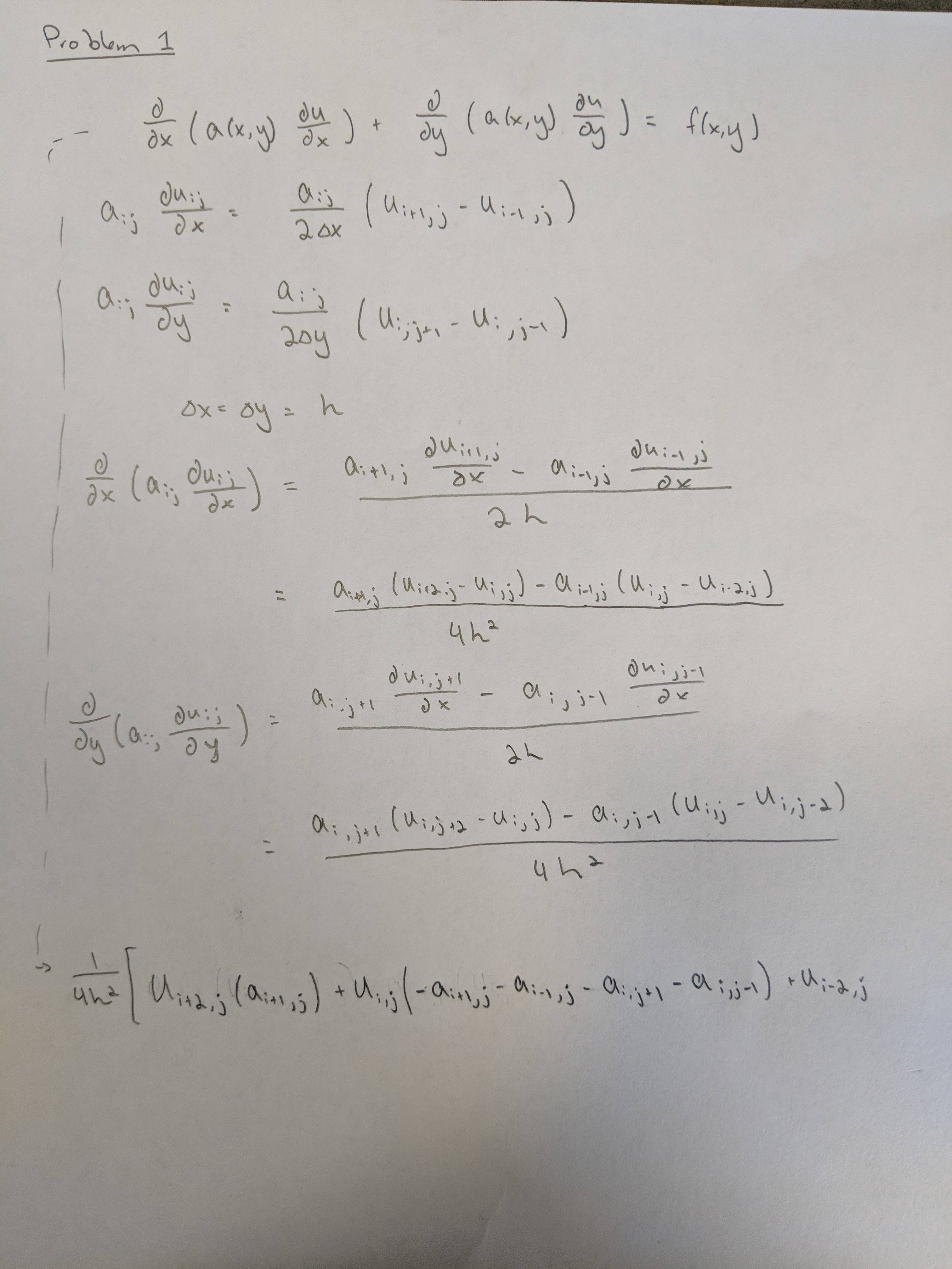 partial differential equations Discretizing PDE using the 9point