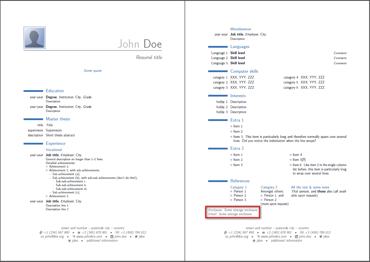 Format for business letter with enclosure and cc. moderncv - \enclosure without \makeletterclosing - TeX ...