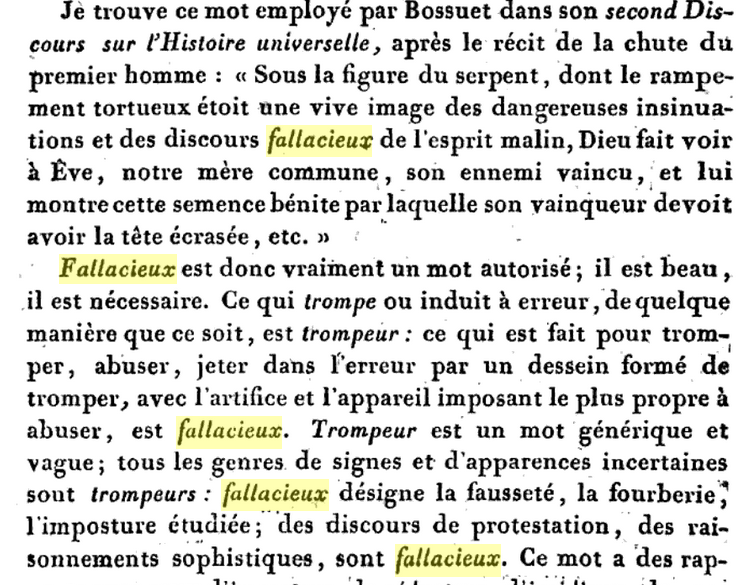 anglais Fallacieux et fallacious French Language Stack