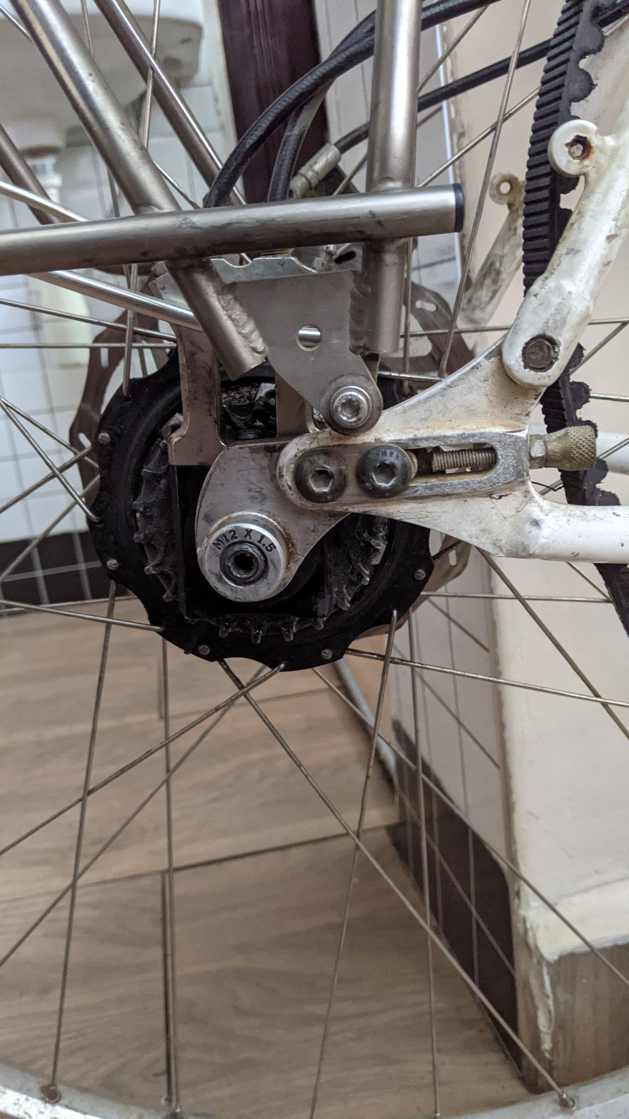 drivetrain Converting Belt Drive Bike With Paragon Sliders to Conventional Cassette Bicycles