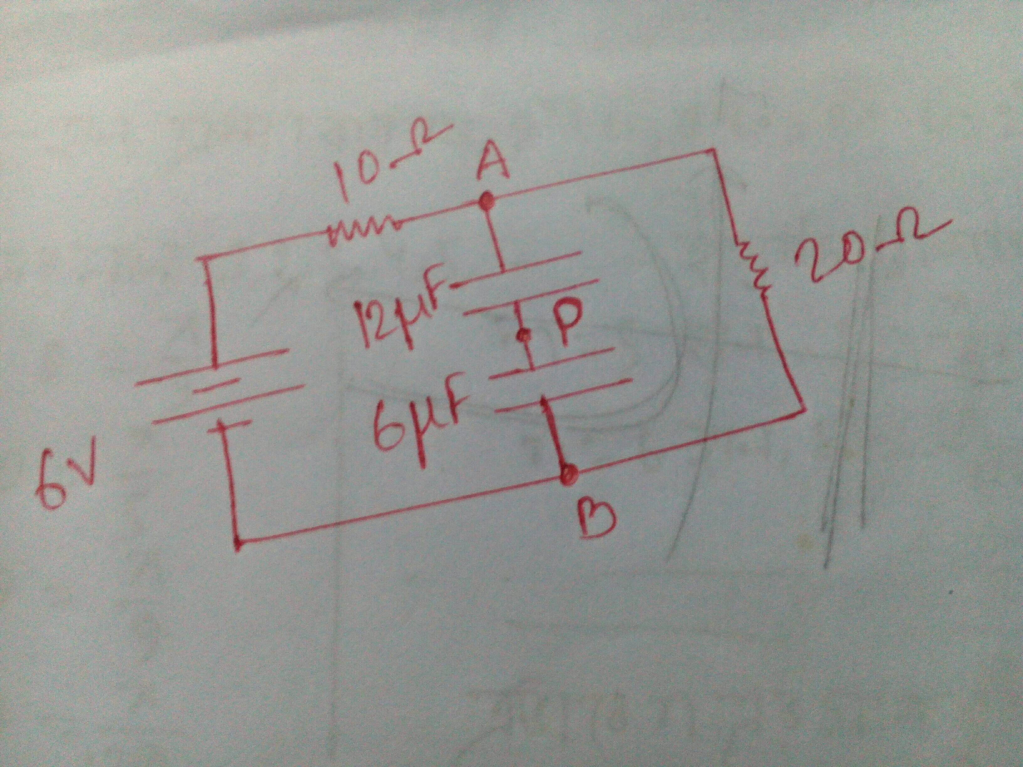 [Physics] Help to solve a circuit with capacitor and resistor Math