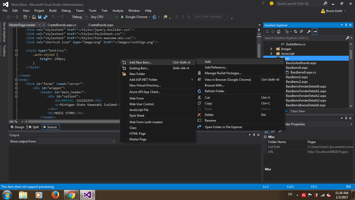 c How to add a new item through code in visual studio 2015 community? Stack Overflow