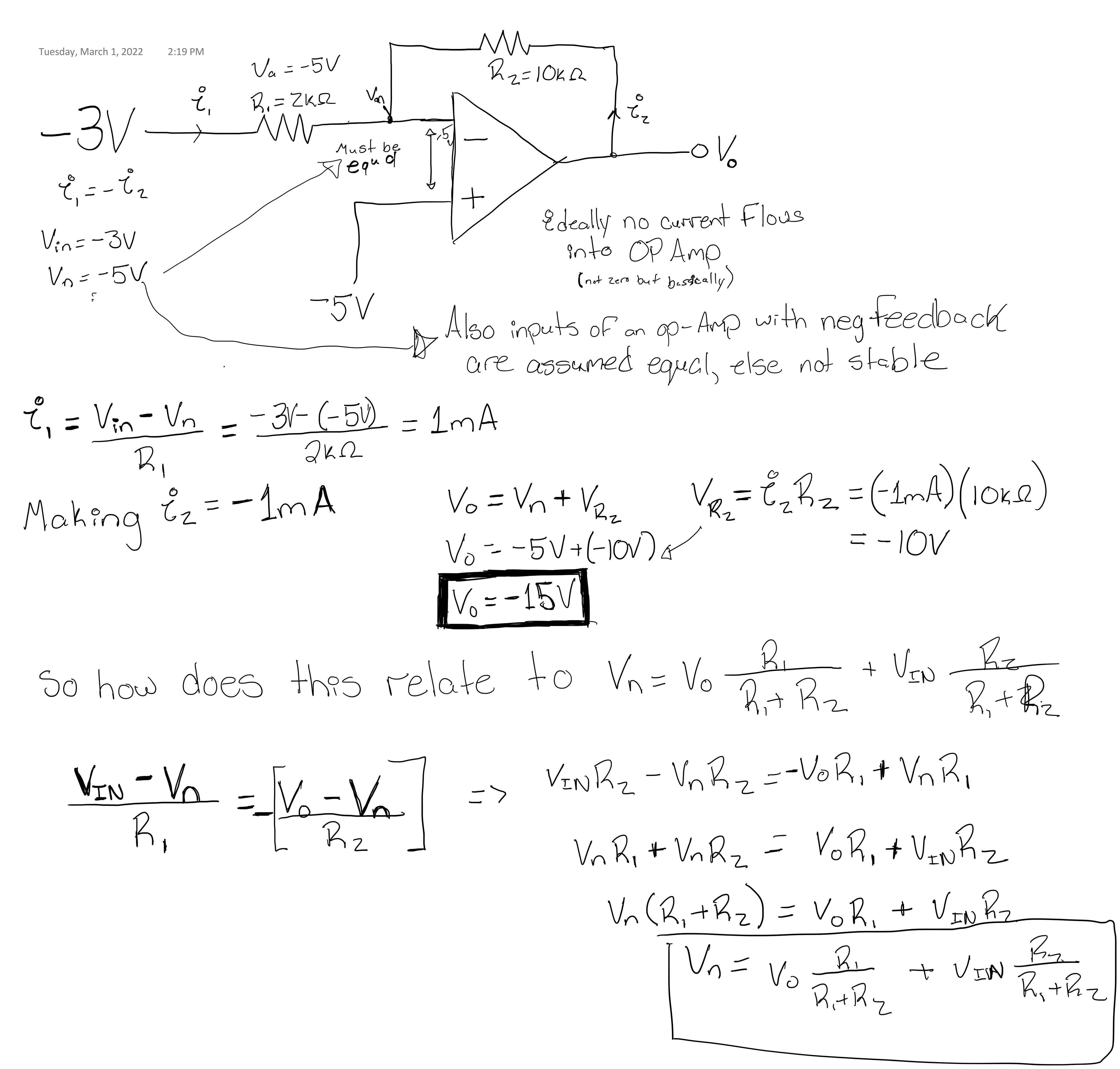operational amplifier Ideal op amp equation Electrical Engineering Stack Exchange