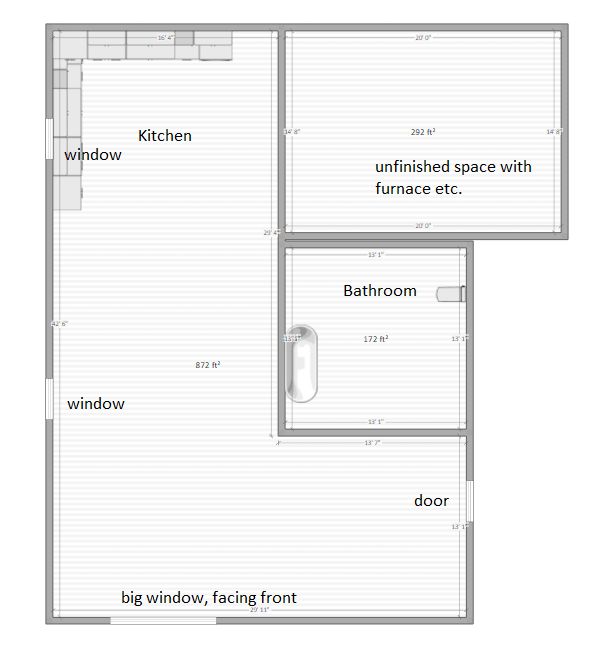 Basement apartment layout Home Improvement Stack Exchange