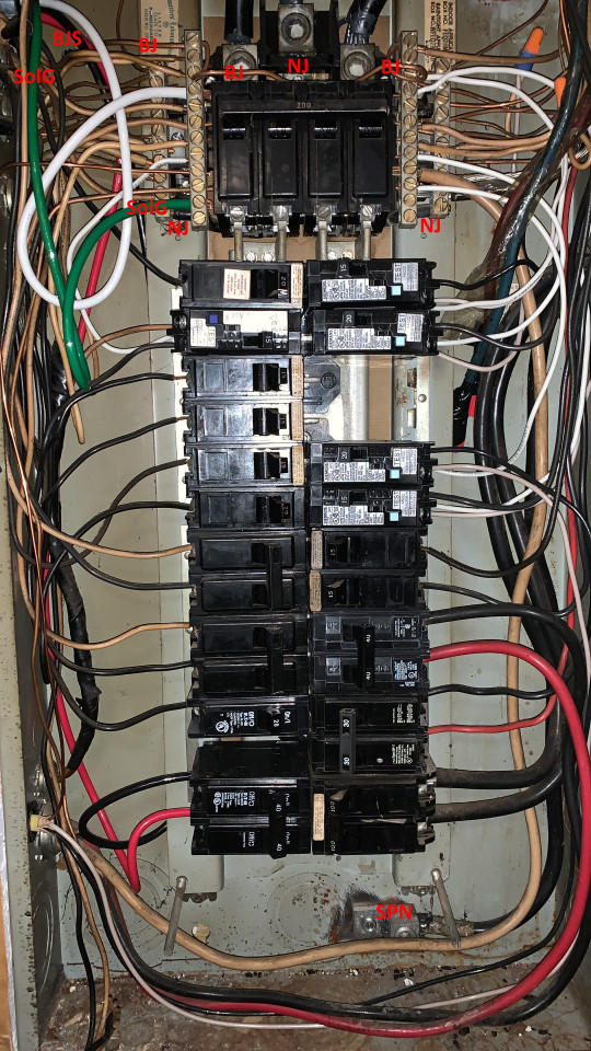 electrical ITE EQ Load Center neutral / ground update Home