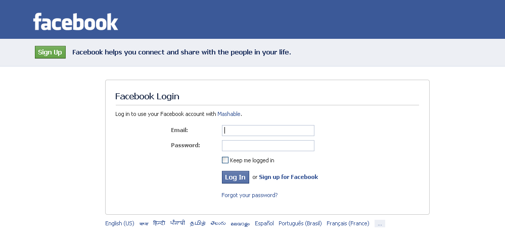 Log in or sign up to view Facebook