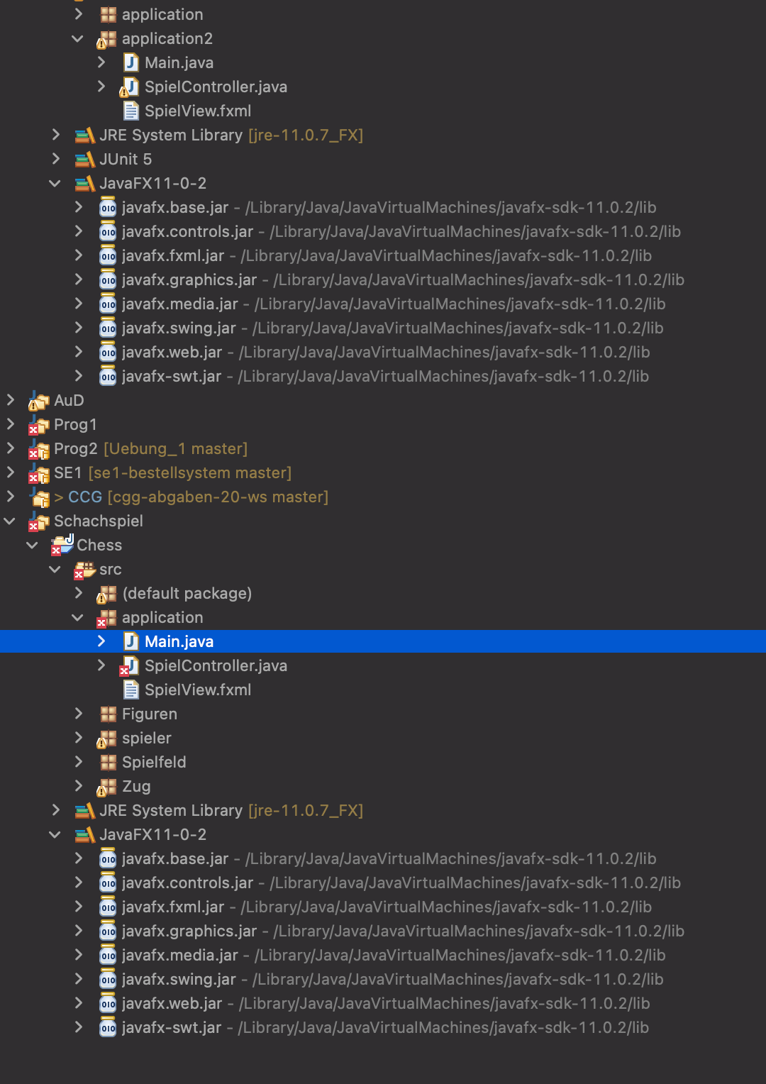 java JavaFX controls module not found, even though I included it in