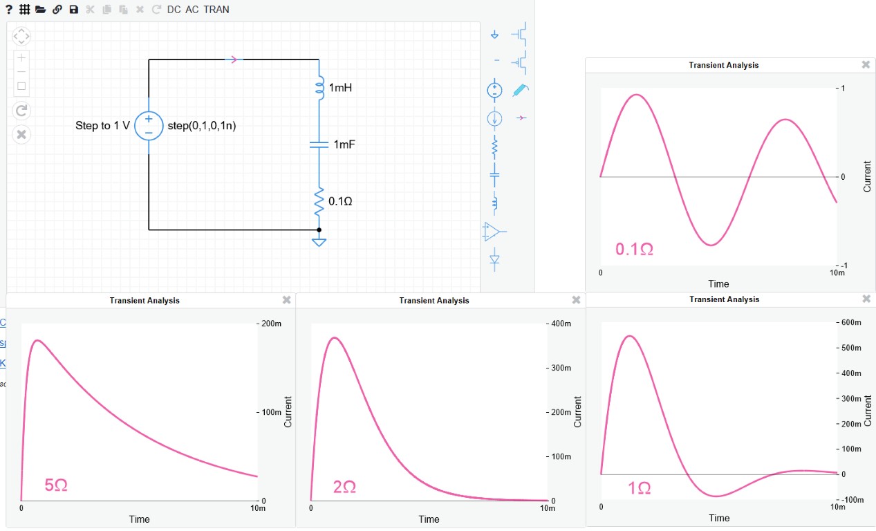 homework and exercises Inductor and Capacitor with a DC supply