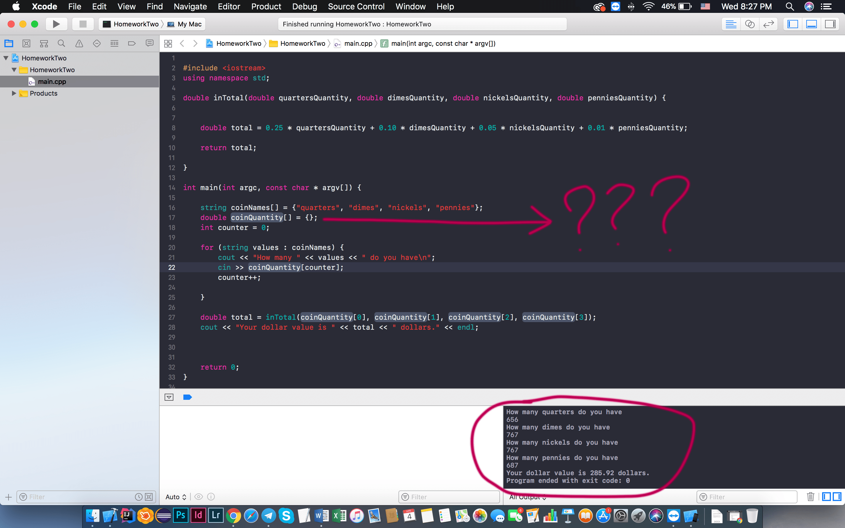 xCode and C++ arays. How this is possible? Declaring an array without