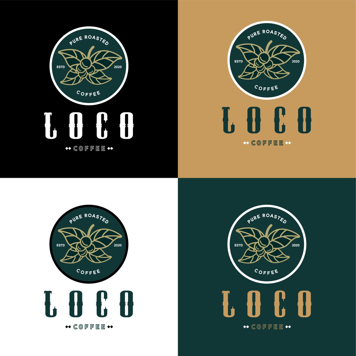 Loco Coffee Brand Identity صور