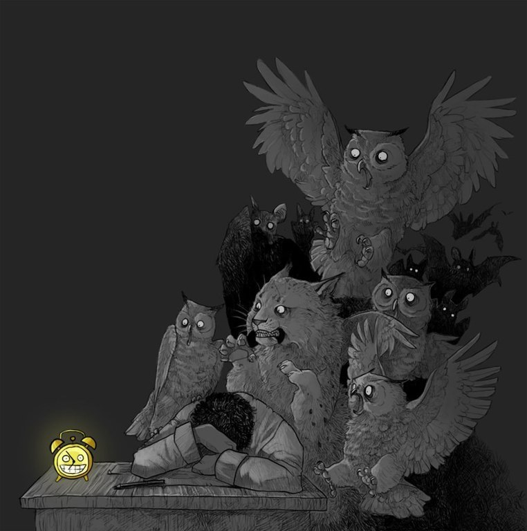 Scary alarm clock
