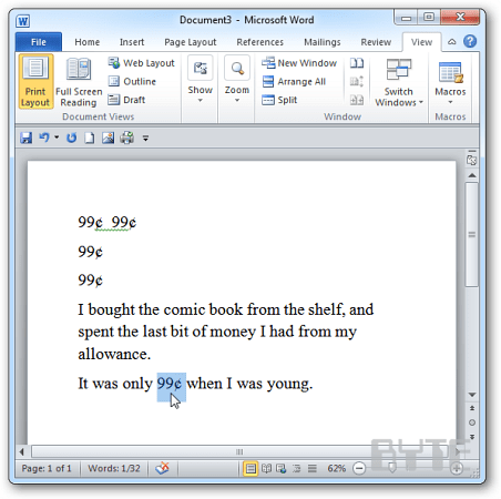A Quick Way To Insert The Cent Symbol In Word Informationweek