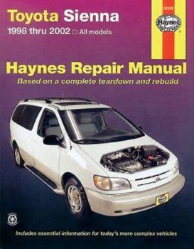 Haynes Toyota Sienna 1998 thru 2002 book by John Harold Haynes