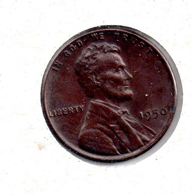 1950 p Lincoln Wheat Penny For Sale, Buy Now Online Item 25585