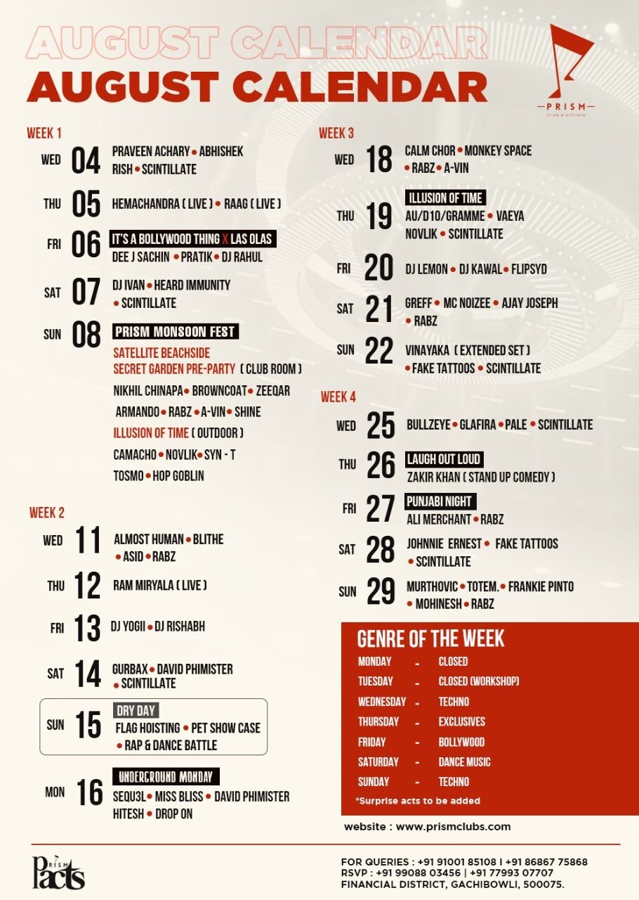 Events PrismHyderabad 1 Night Club in India Prism Club and Kitchen