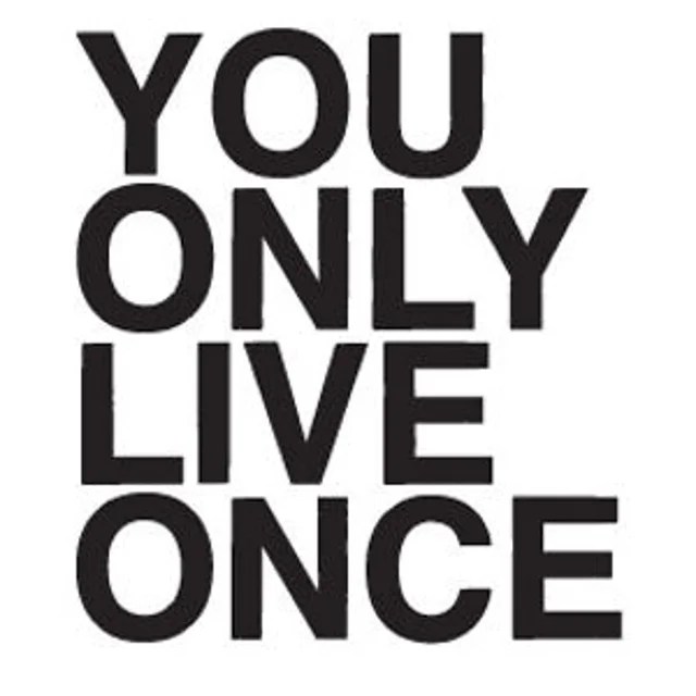 YOU ONLY LIVE ONCE