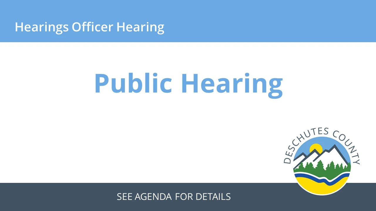 Hearings Officer Hearing