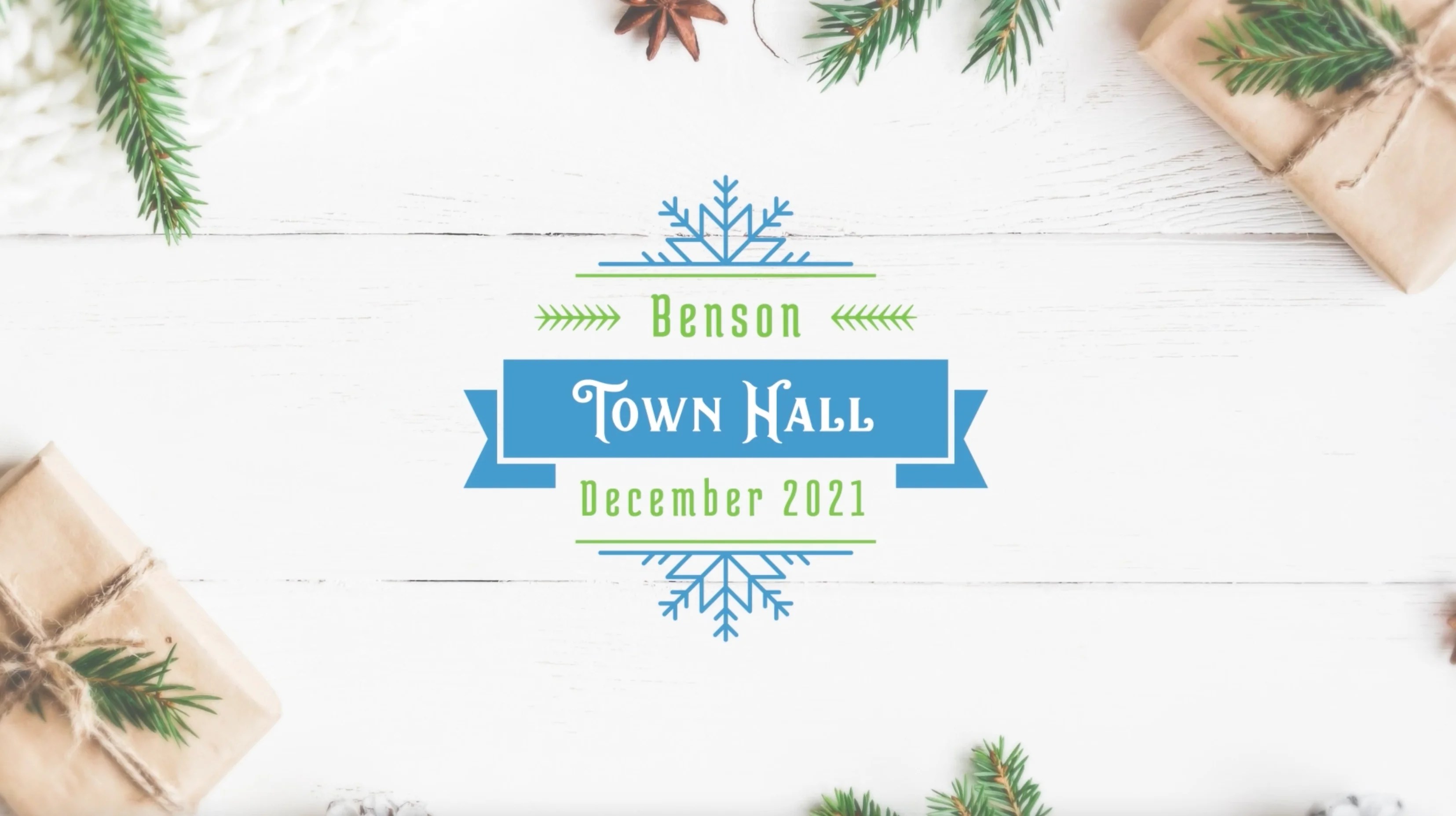 Benson Town Hall December 2021