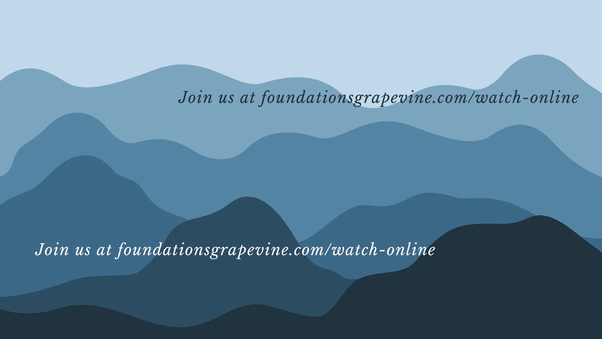 Foundations Grapevine Worship