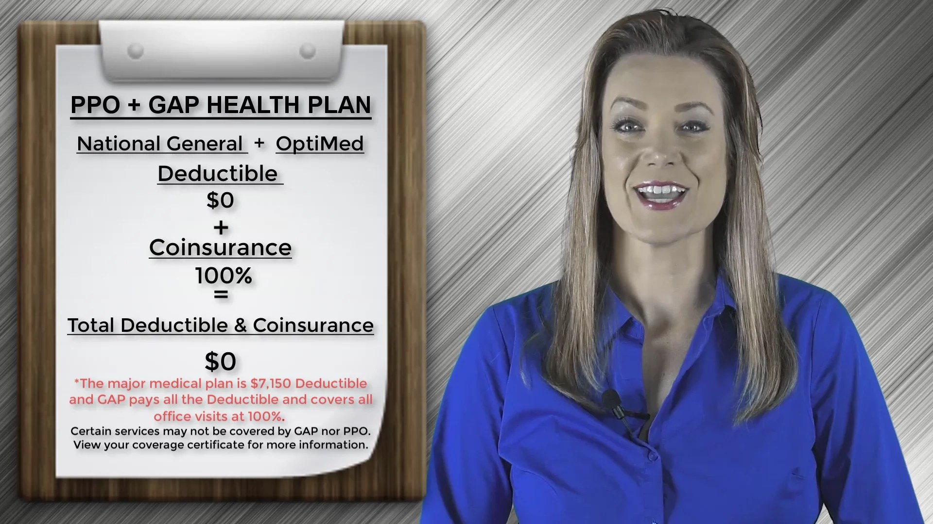 NATIONAL GENERAL PPO + OPTIMED GAP HEALTH PLAN OVERVIEW on Vimeo