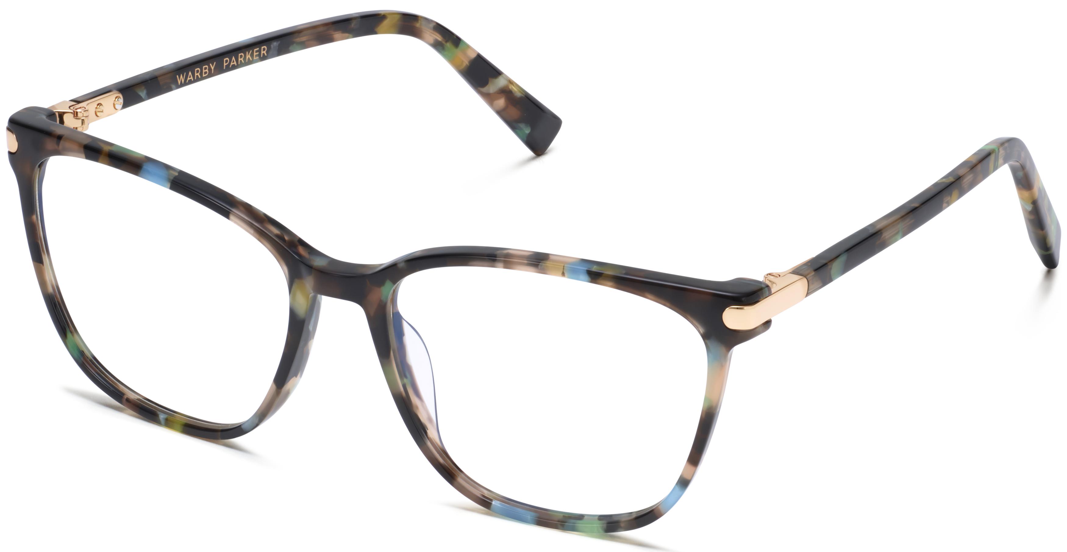 Esme Eyeglasses in Aventurine Tortoise with Polished Gold Warby Parker