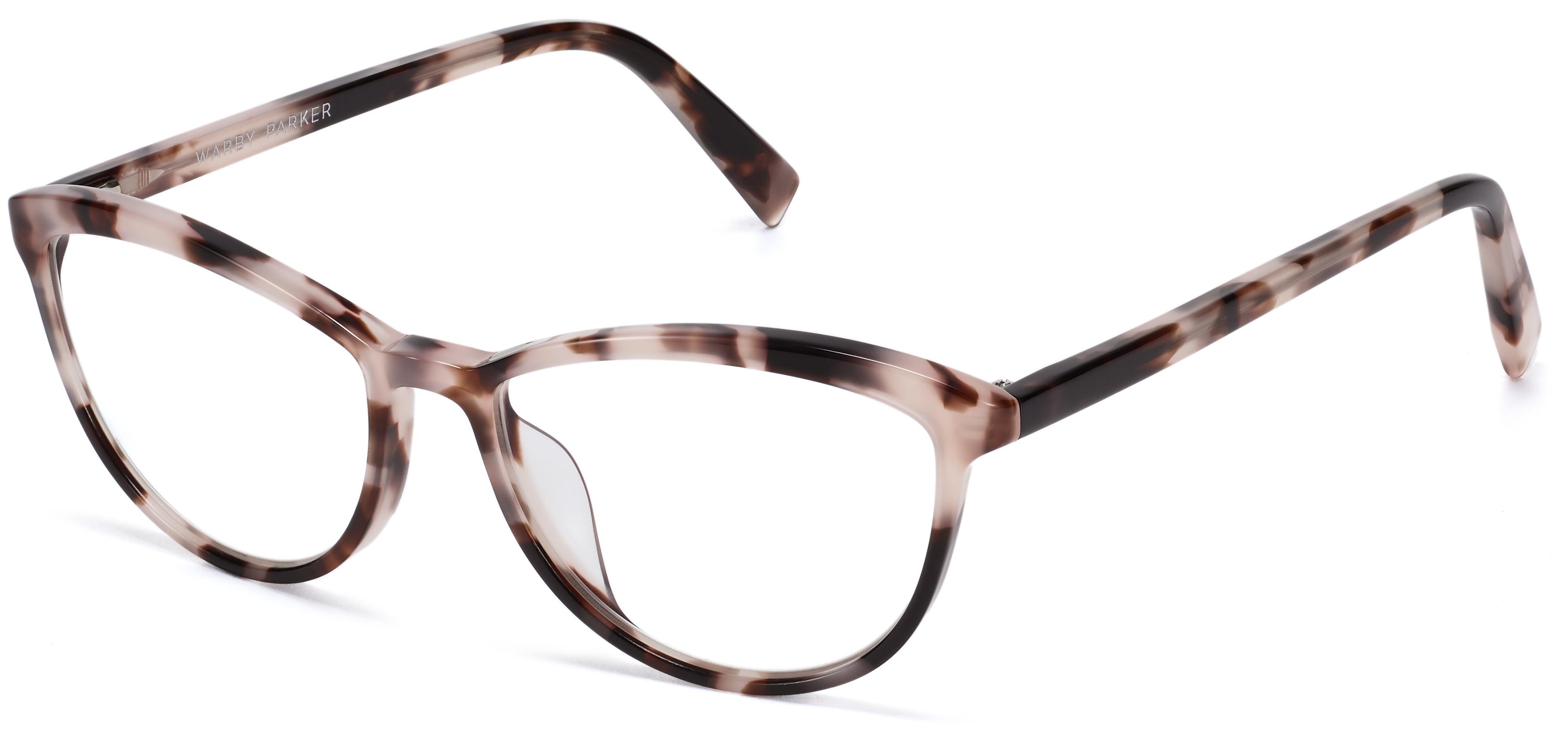 Louise Low Bridge Fit Eyeglasses in Blush Tortoise Warby Parker