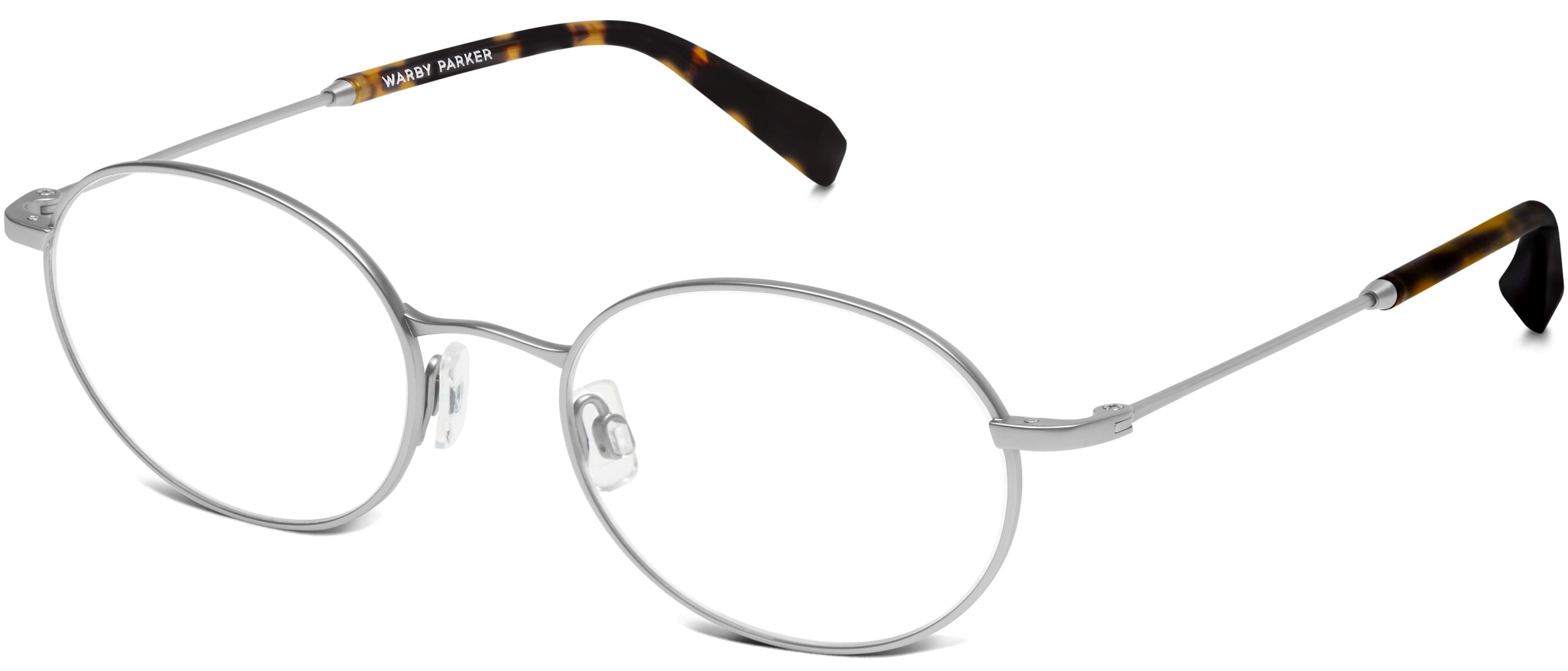 Milton Eyeglasses in Jet Silver Warby Parker