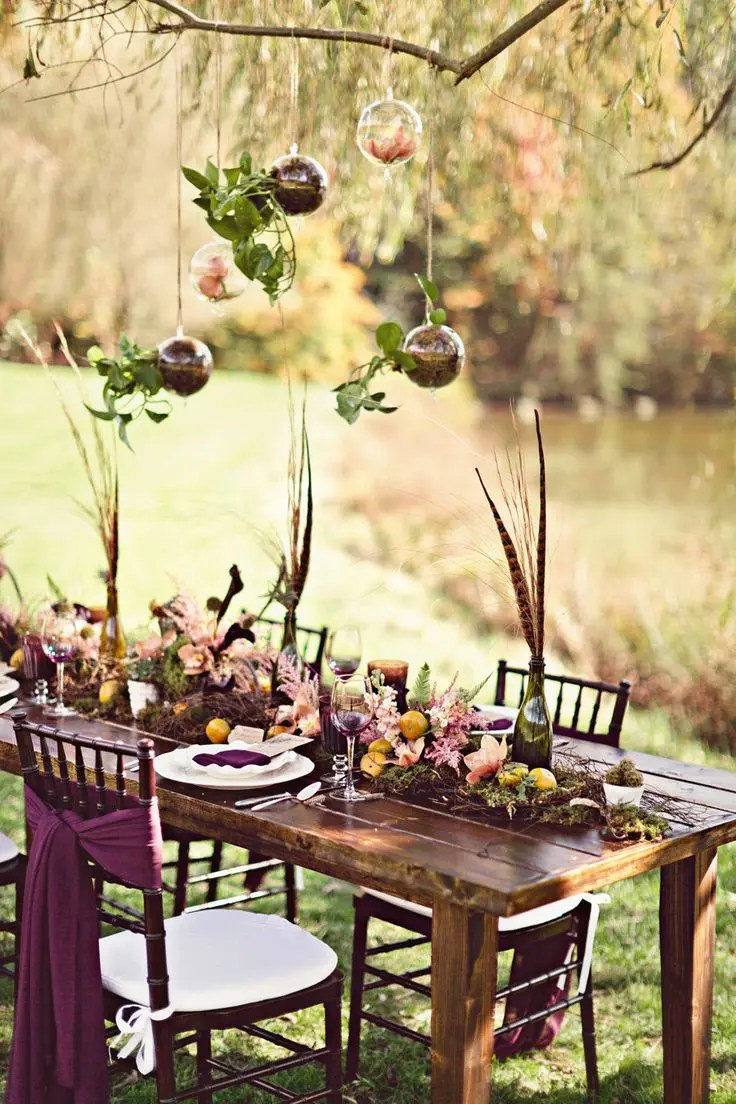 Picture Of boho chic wedding table settings to get inspired 28