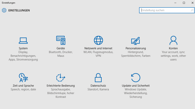 Windows 10 Systemsteuerung bleibt bis PCEinstellungen fertig sind WinFuture.de