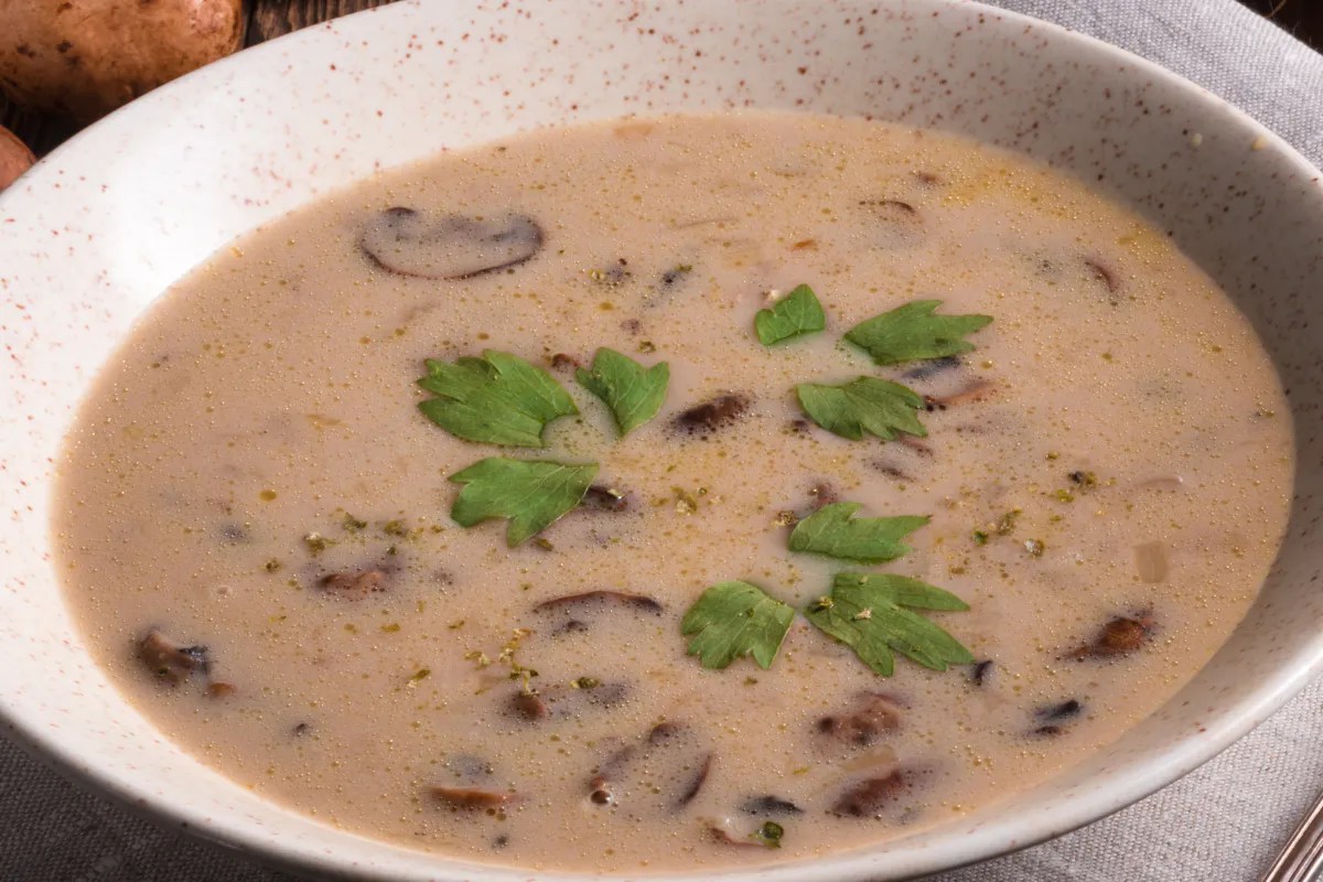 Mushroom soup reimagined A summer twist with coconut milk