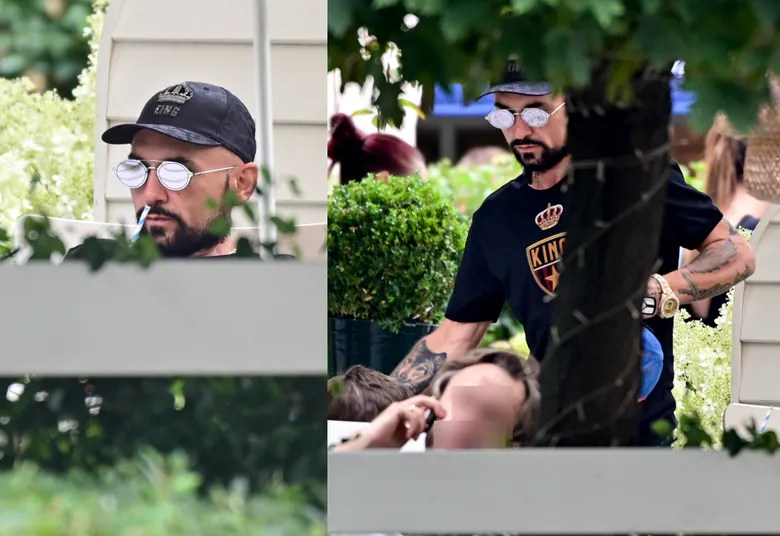 Rodzinny Patryk Vega zabrał na spacer żonę, dzieci i zegarek za 150