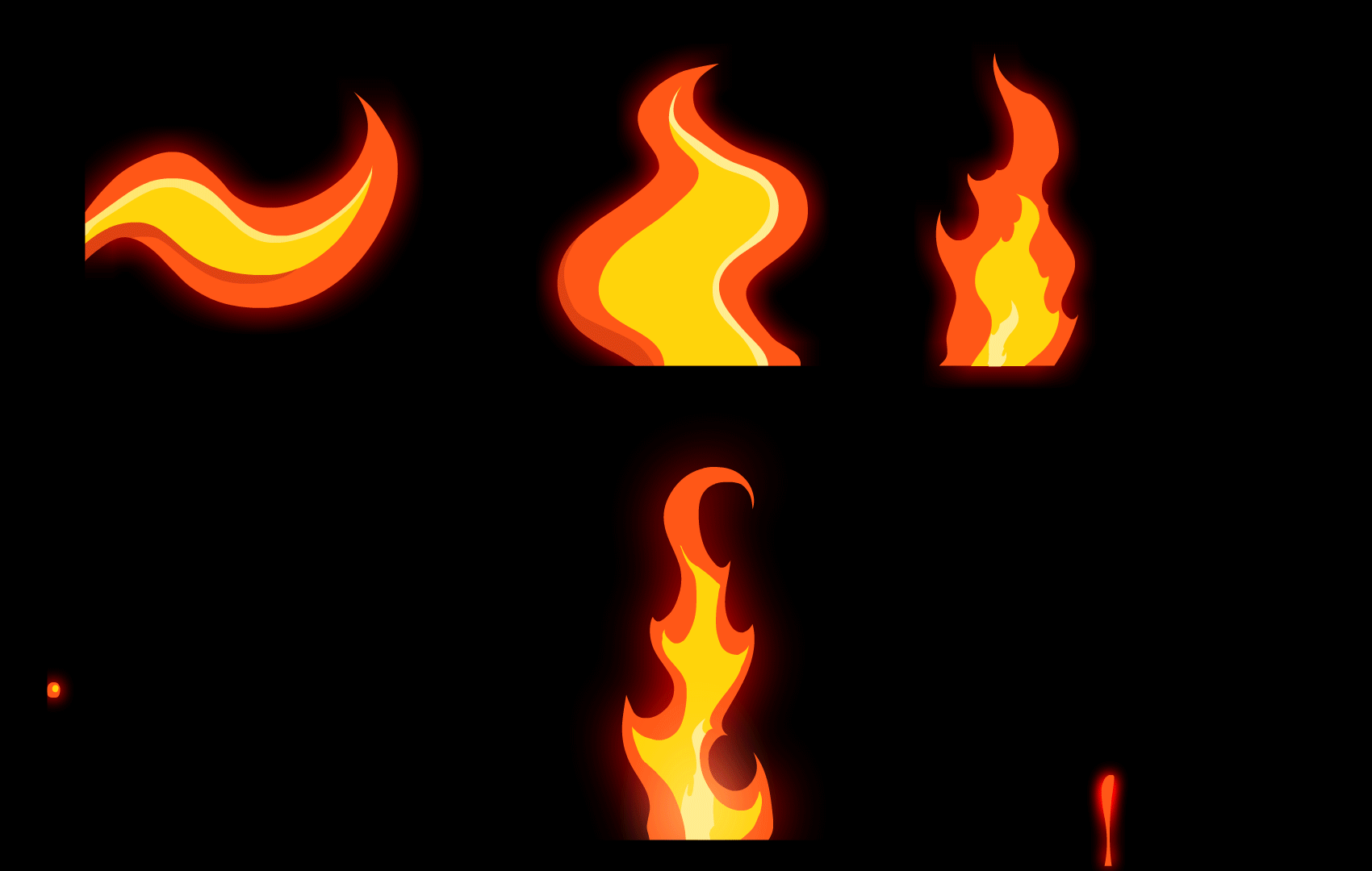 Огонь для фотошопа на прозрачном фоне gif