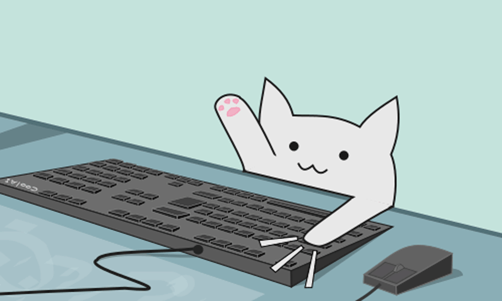 Гифки кошки печатают на клавиатуре Скачать бесплатно