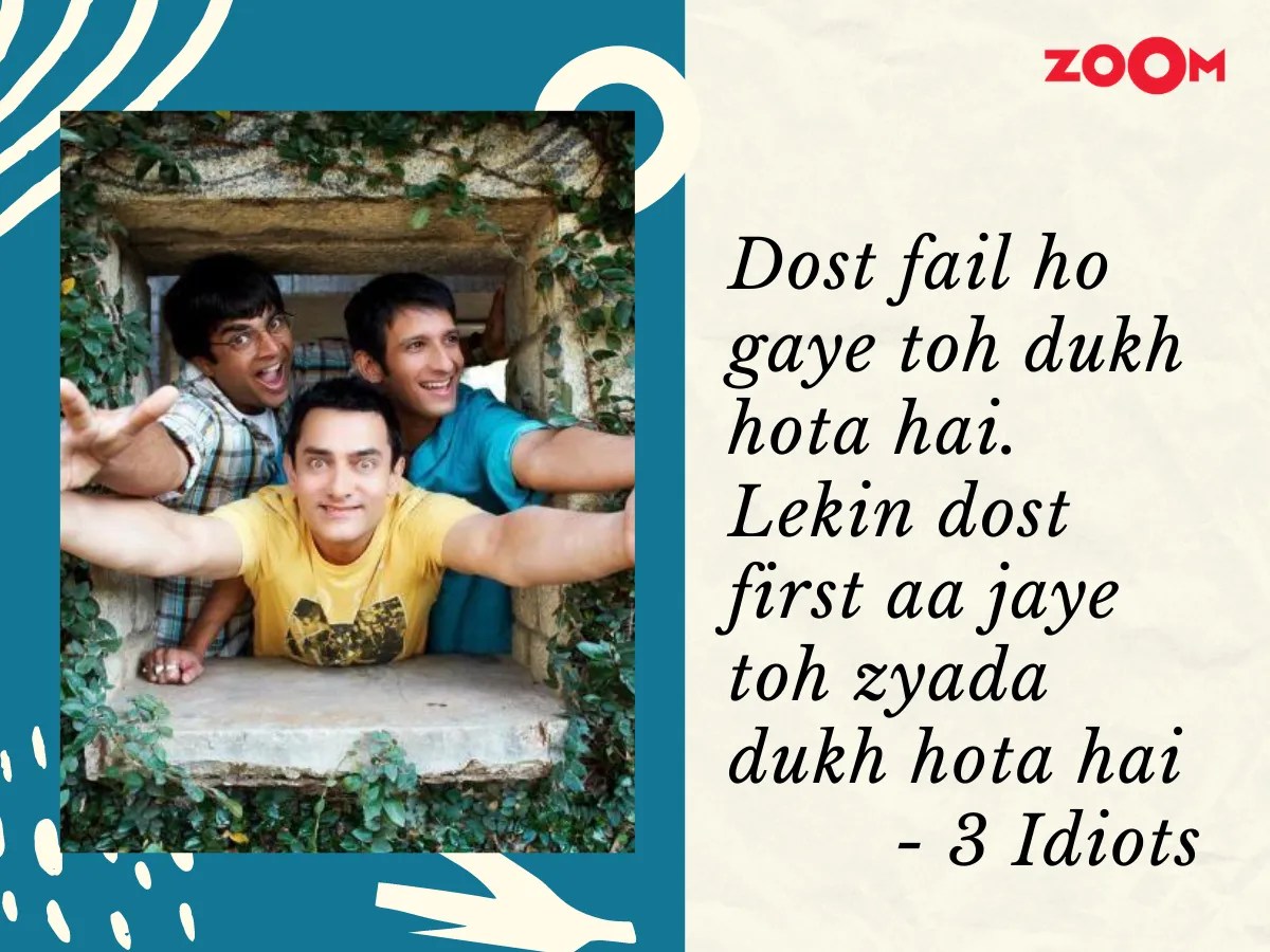 10 Bollywoodinspired quotes to share with your friends on Friendship Day