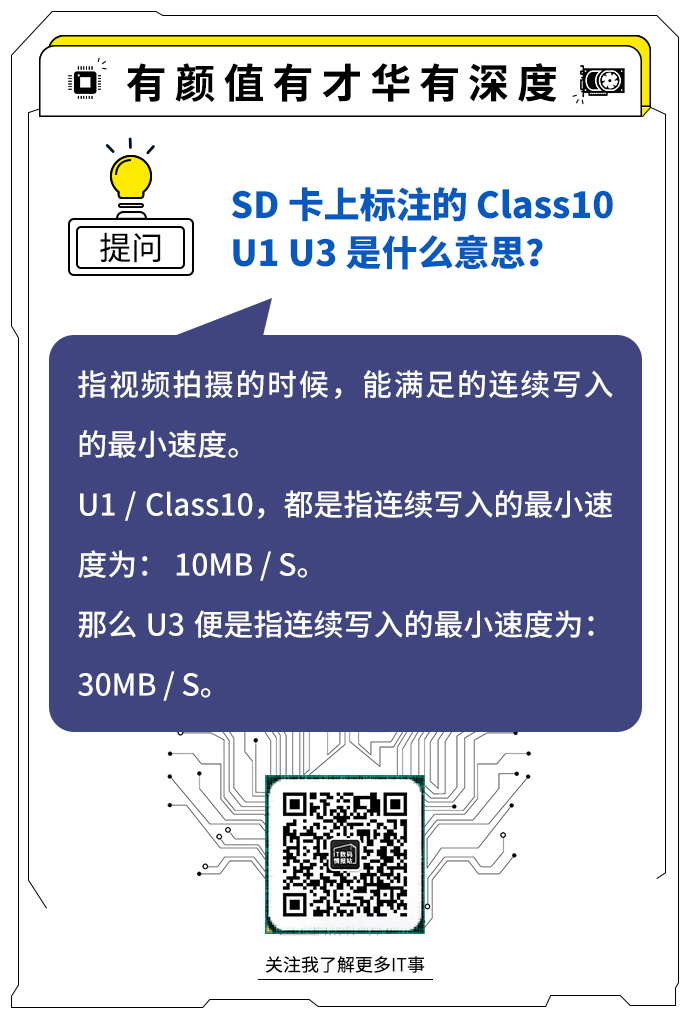 SD 卡上标注的 Class10 U1 U3 是什么意思？ 哔哩哔哩