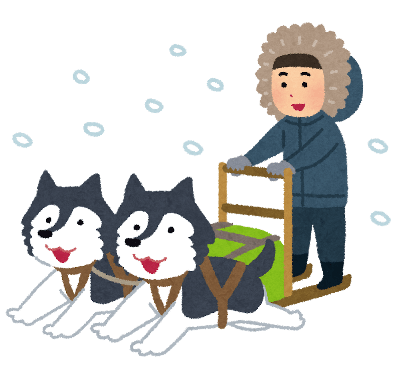 "Dog sledding" illustration material Lots Of Free Illustration