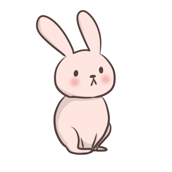 "Rabbit looking far away" illustration material Lots Of Free