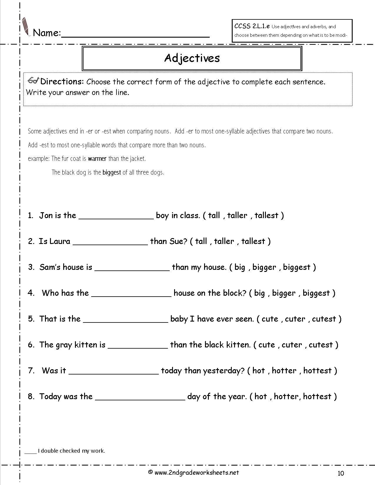 2nd Grade Vocabulary Worksheets K5 Learning