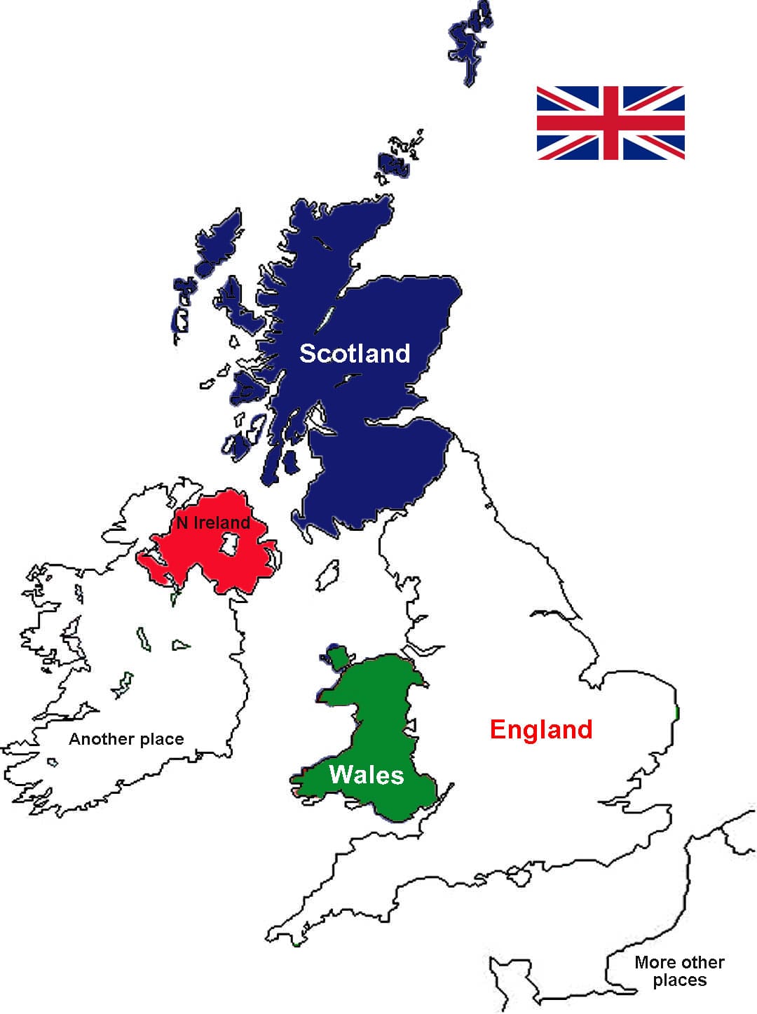 Map of UK and Ireland Mapsofworld