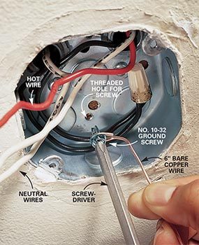 Wiring Ceiling Light Fixture Diagram