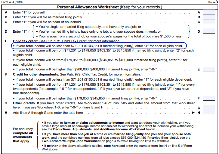 W-4 Changes – Allowances vs. Credits - Datatech