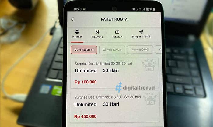Semua cara dilakukan sama, yaitu menekan kode. Surprise Deal Hari Ini Paket Internet Unlimited Telkomsel Tanpa Fup