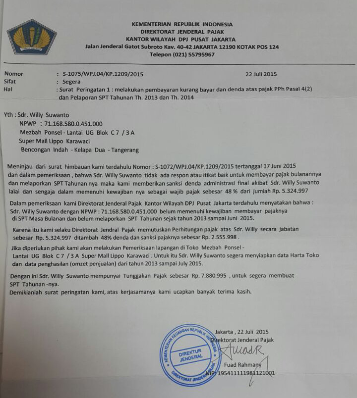 Feb 26, 2020 · pajak daerah merupakan pajak yang dipungut pemerintah daerah dan terbatas hanya pada rakyat daerah itu sendiri, baik yang dipungut pemda tingkat ii maupun pemda tingkat i. Contoh Surat Tagihan Retribusi